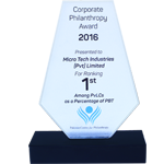 PCP Corporate Philanthropy Award 2016